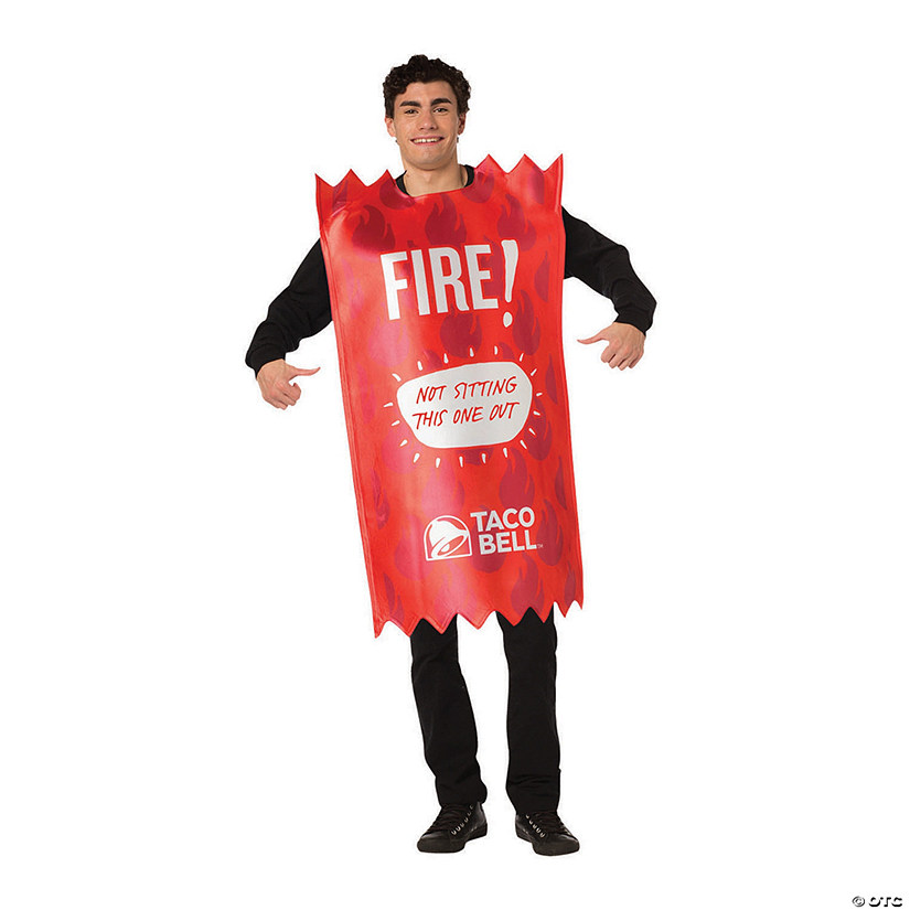 Adult Taco Bell Fire Sauce Costume Image
