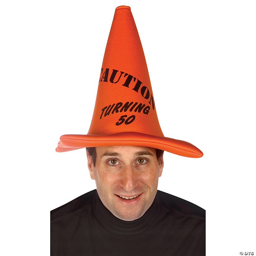 Adult Turning 50 Cone Hat Image