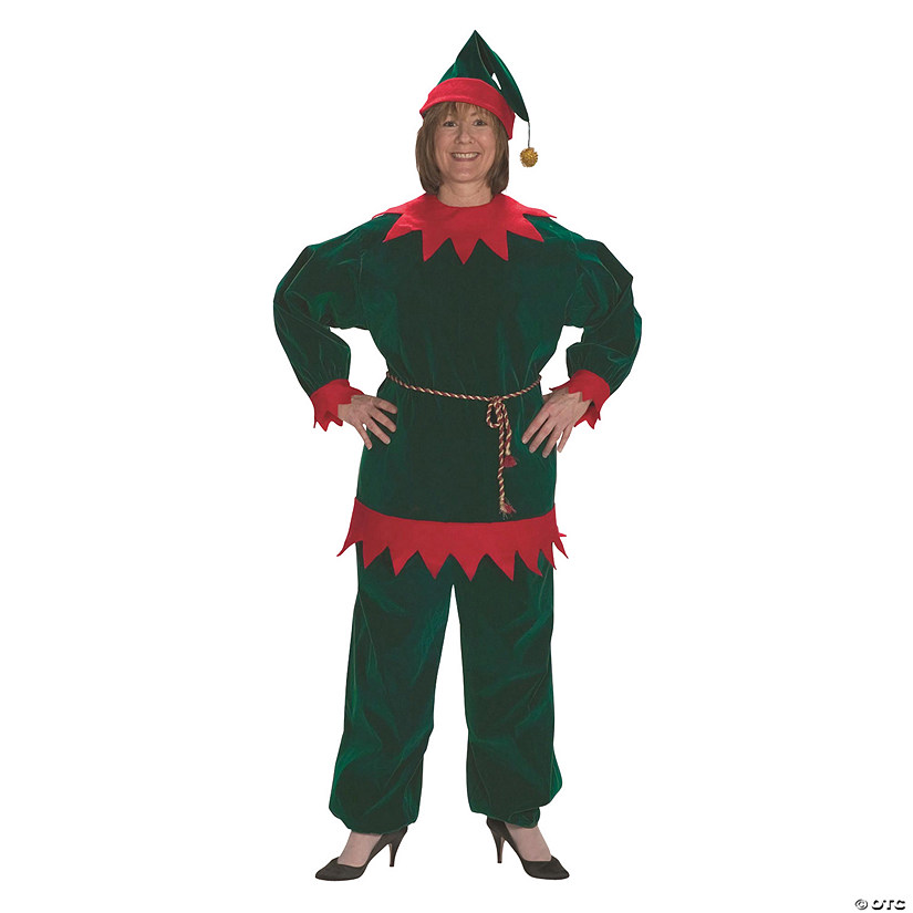 Adult Velvet Elf Suit Image