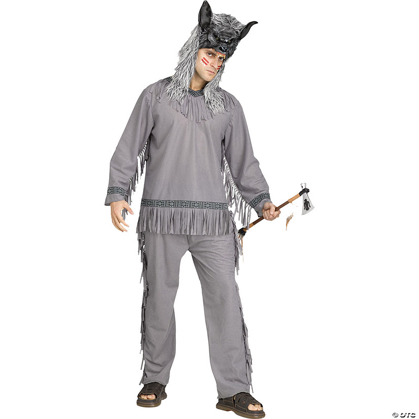 Adult Wolf Warrior Costume Image