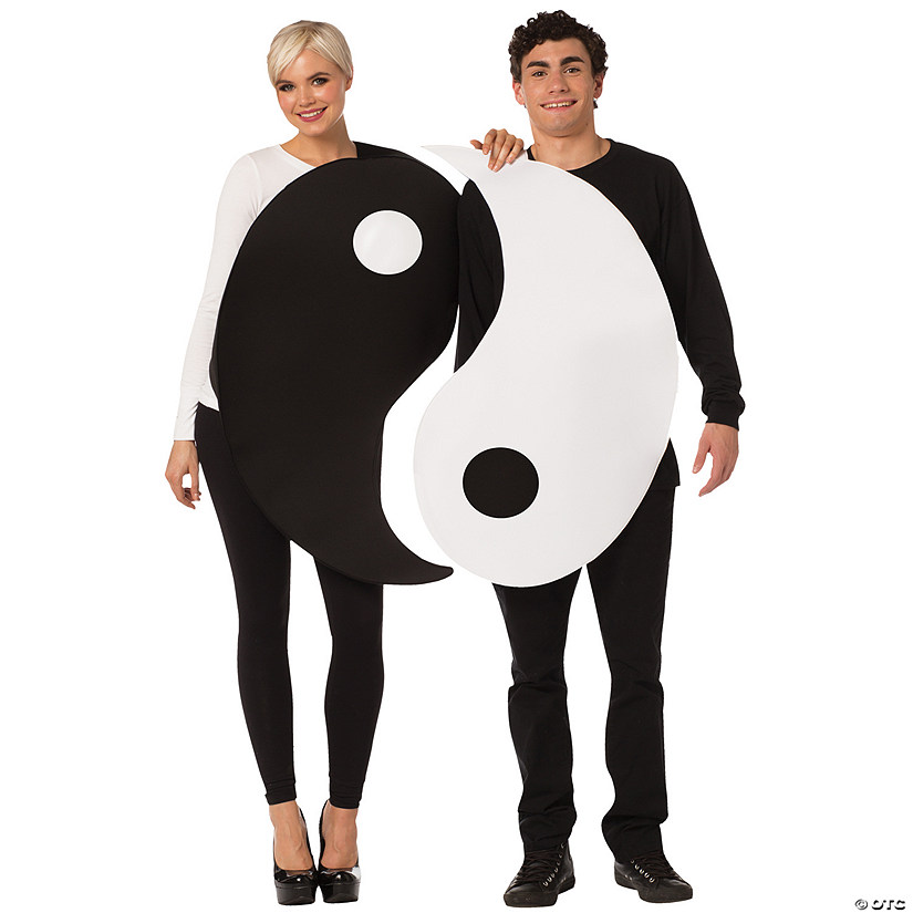 Adult Yin Yang Couples Costume Image