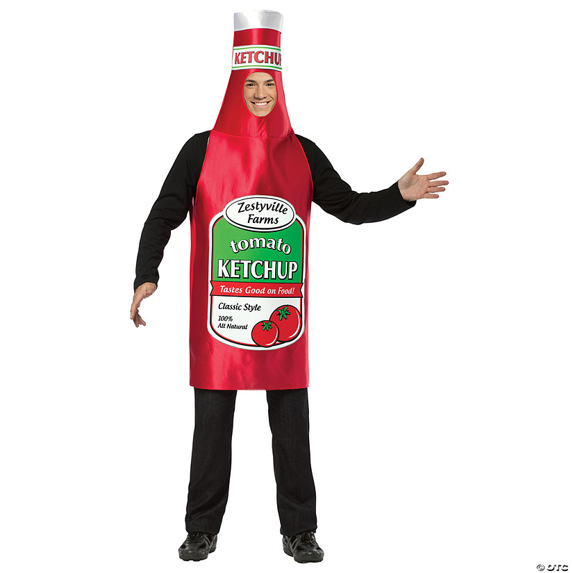 Adult Zestyville Ketchup Costume Image