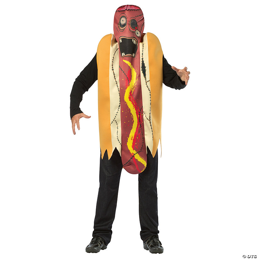 Adult Zombie Hot Dog Costume Image