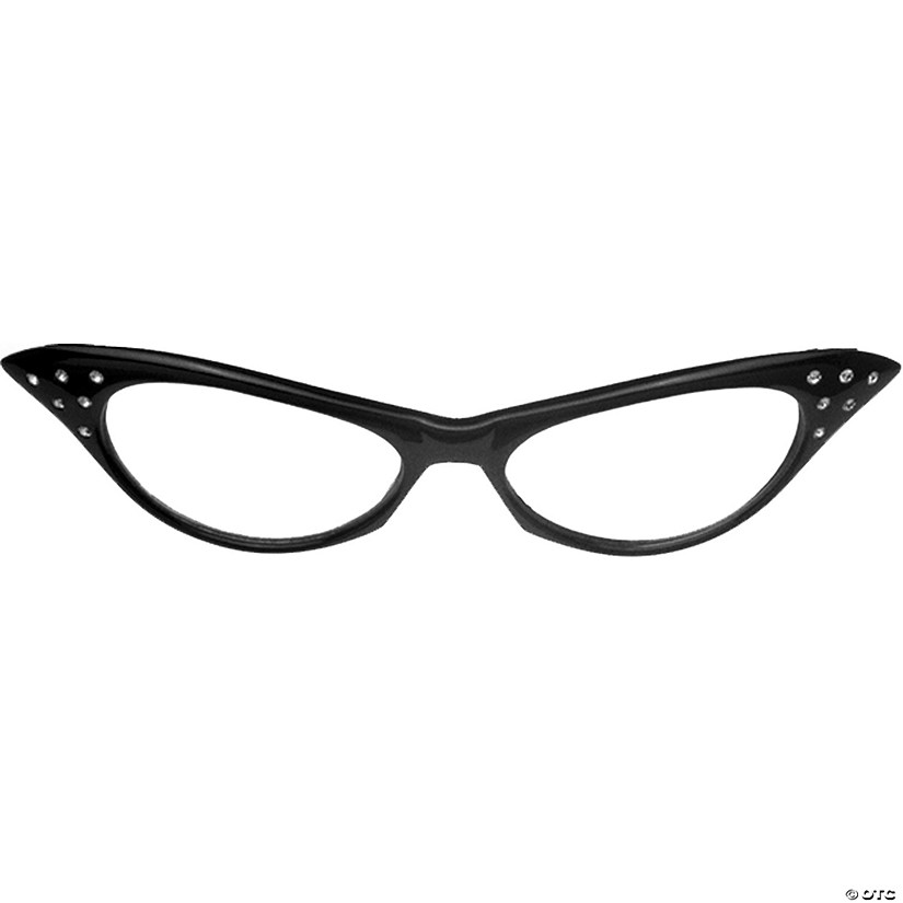 Adults 50s Rhinestone Glasses Image