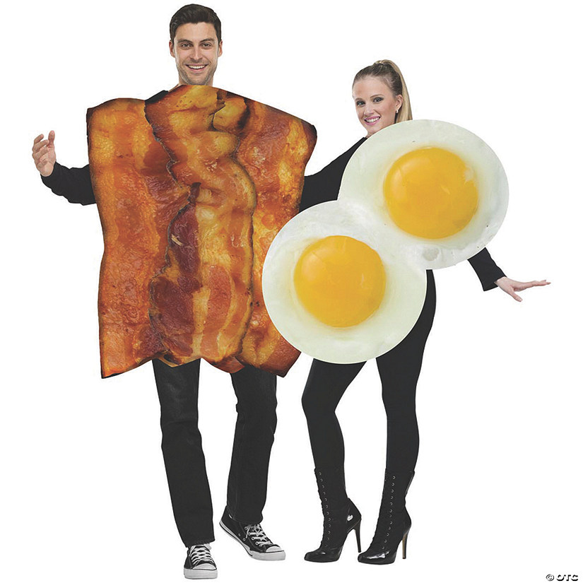 Adults Bacon and Eggs Couples Costumes Image