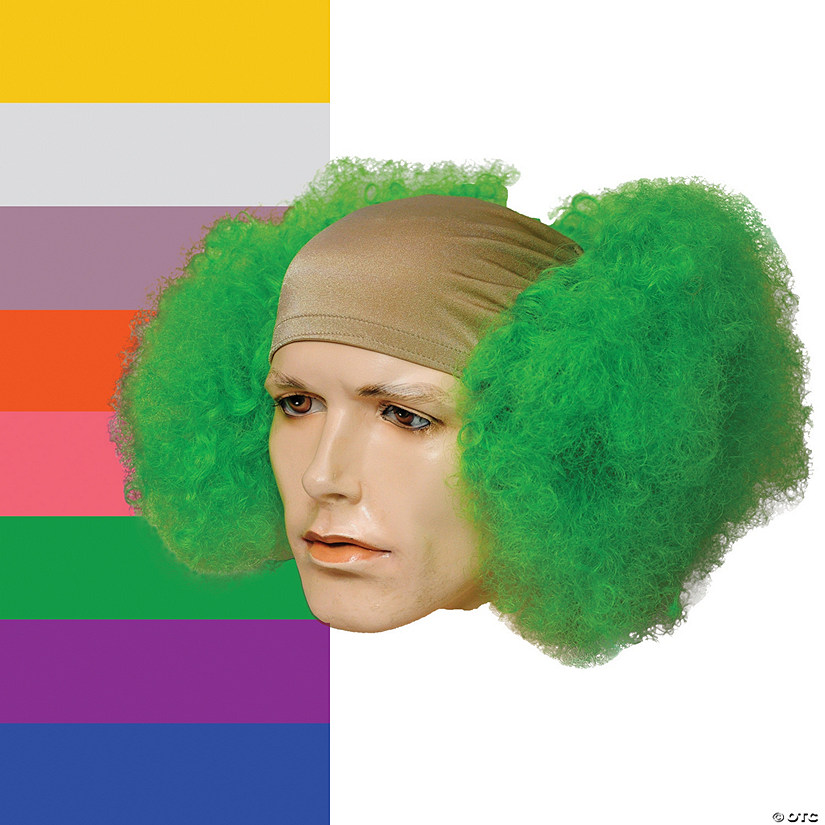 Adults Bald Curly Clown Wig Image