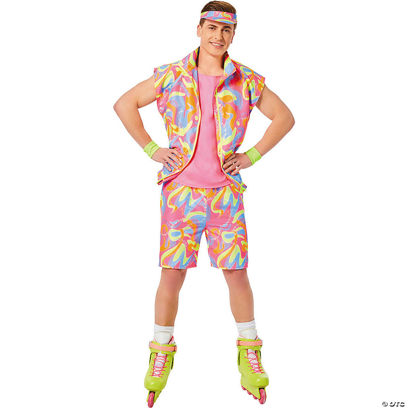 Adults Barbie<sup>&#174;</sup> Movie Pink & Yellow Skating Ken<sup>&#174;</sup> Costume Image