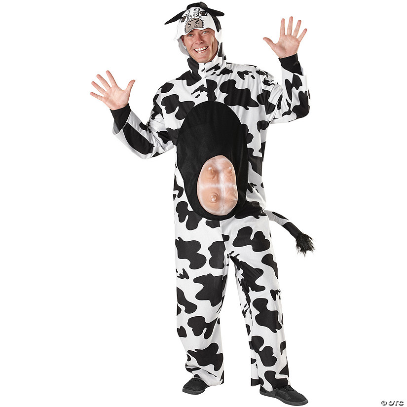 Adults Barnyard Cow Costume Image