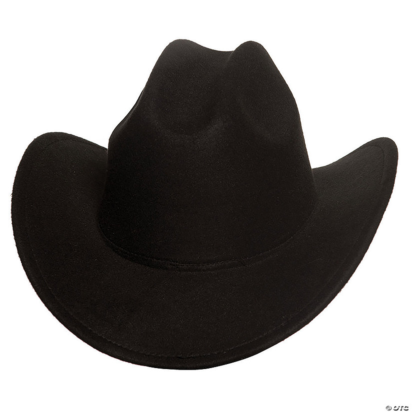 Adults Black Cattleman Cowboy Hat Image