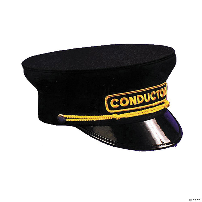 Adult's Black Conductor Hat - Medium Image