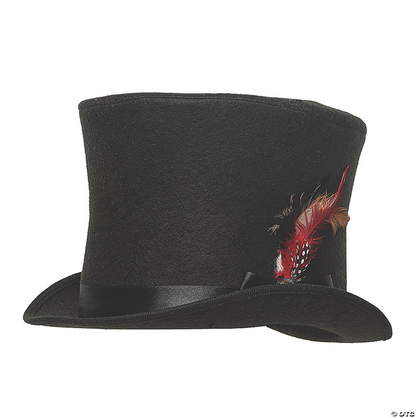 Adult's Black Dickens Top Hat Image