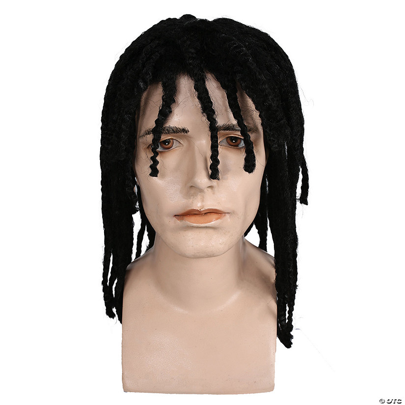 Adults Black Dreadlock Wig Image