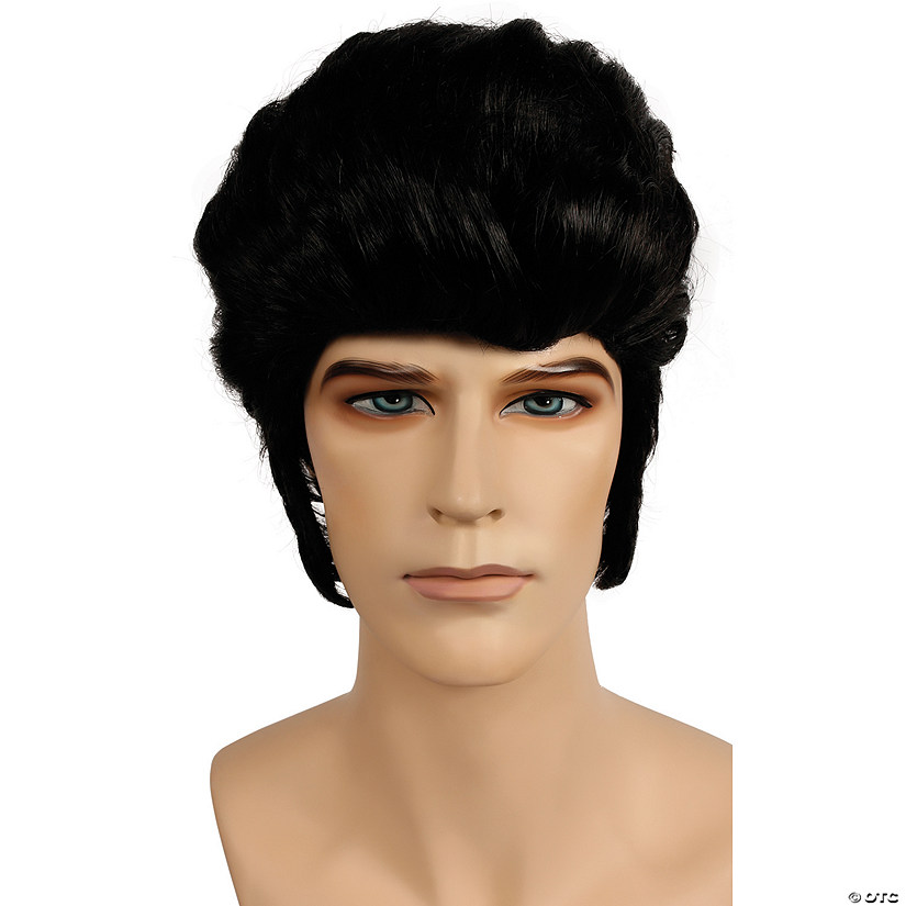 Adults Black Elvis Wig Image