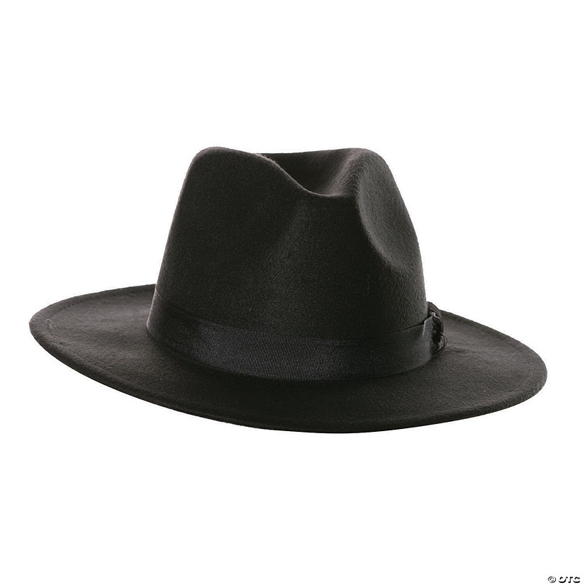 Adults Black Fedora Hat Image