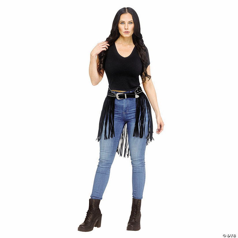 Adults Black Festival Cowgirl Belt Costume Accessory Image