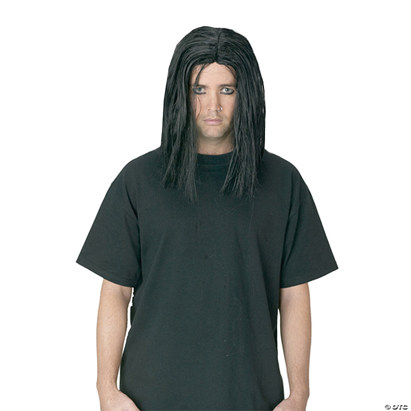 Adult's Black Goth Wig Image