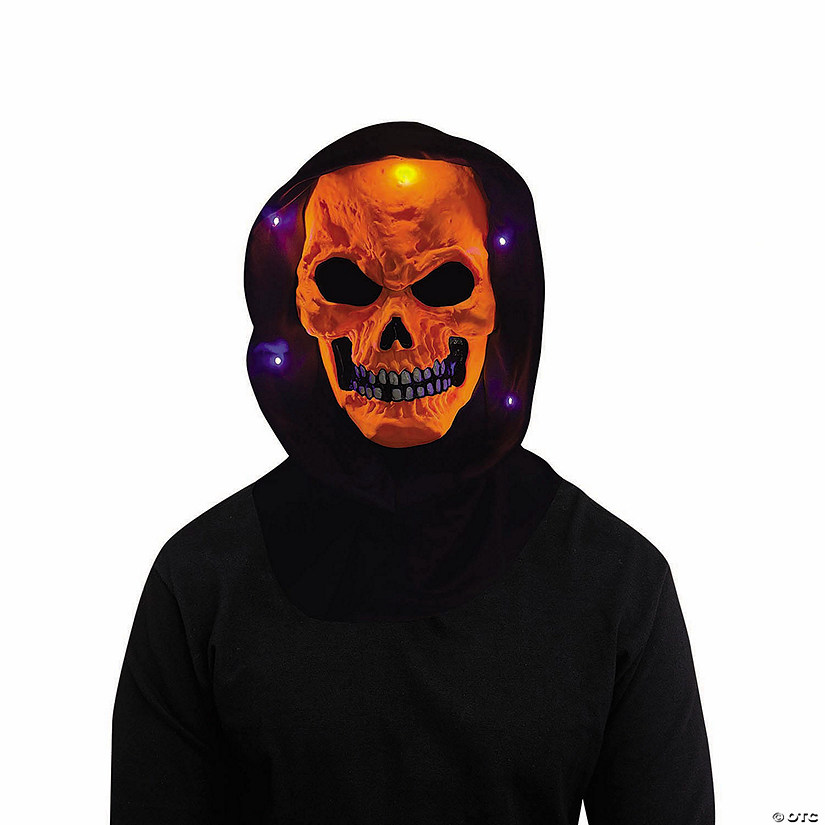 Adults Black Light Skeleton Horror Mask Image