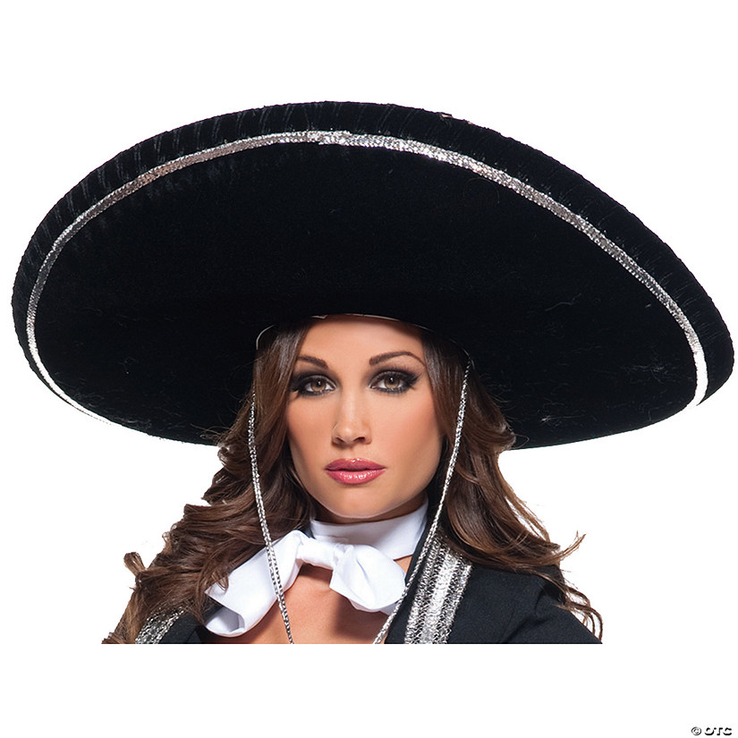 Adults Black Mariachi Hat Image