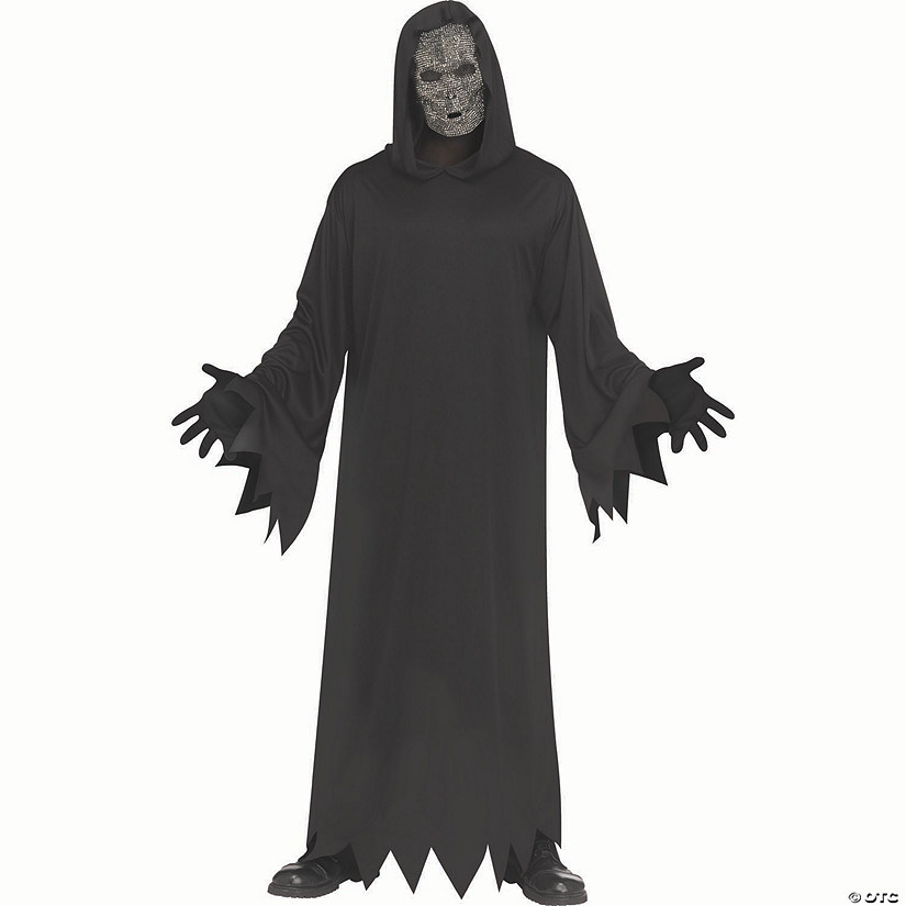Adults Black Rhinestone Reaper Costume Standard Size Image