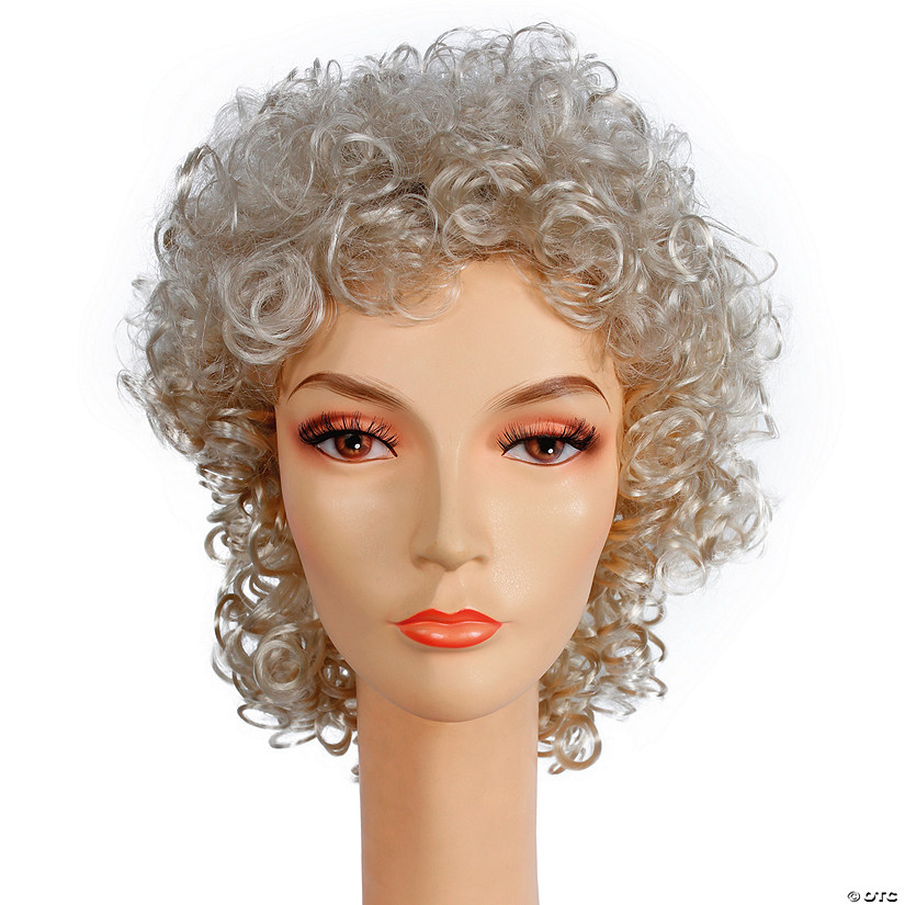 Adults Blonde Bargain Dolly Wig Image