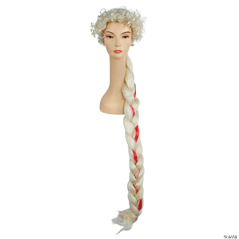 Adults Blonde Long Braided Wig Image