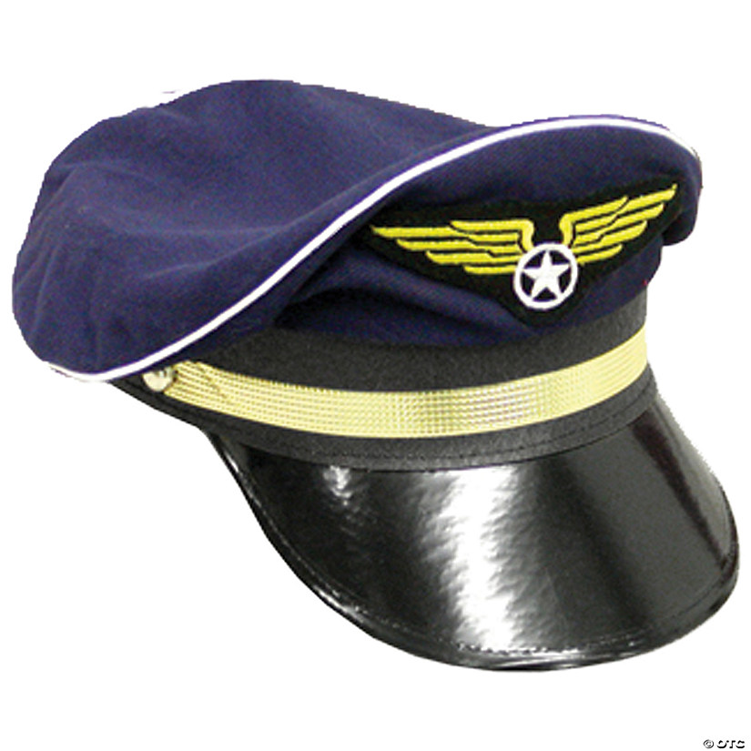 Adults Blue Pilot Hat Image