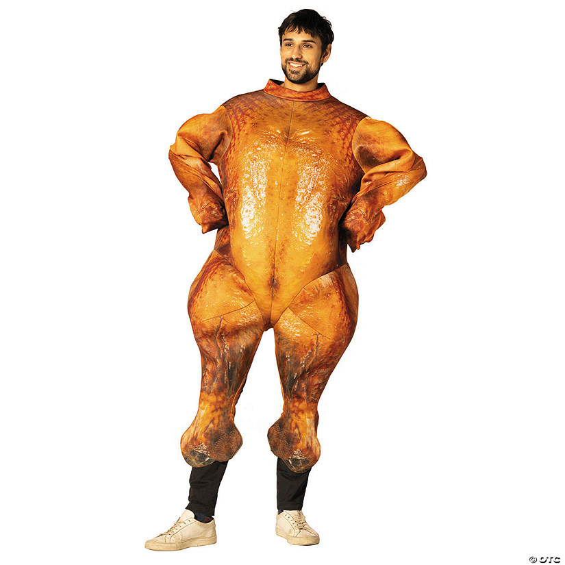 Adults Brown Cooked Turkey Costume Image