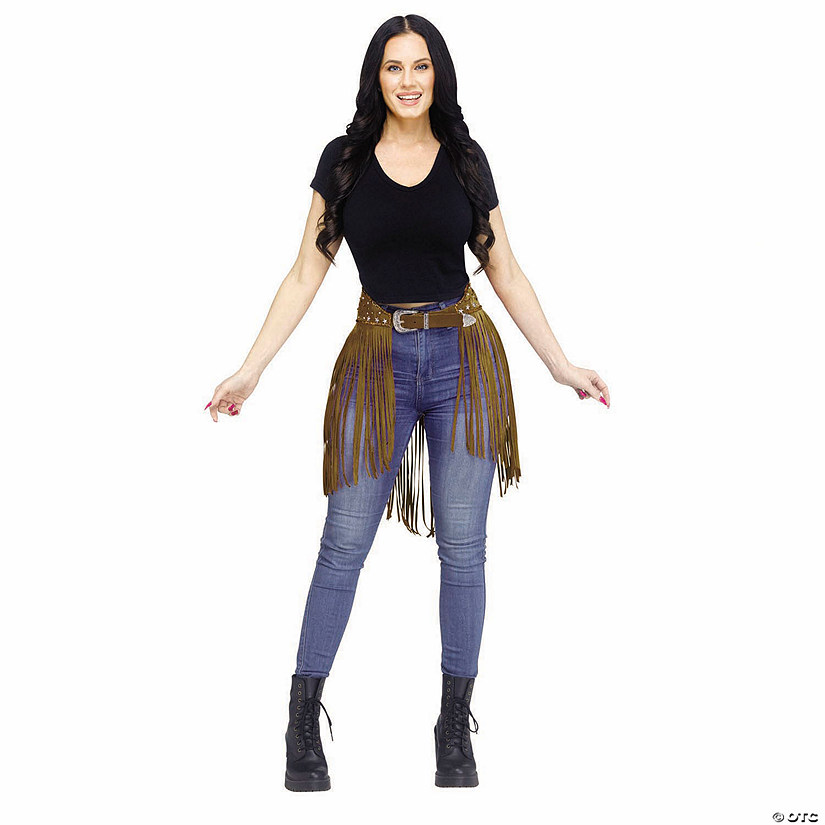 Adults Brown Festival Cowgirl Belt Costume Accessory Image