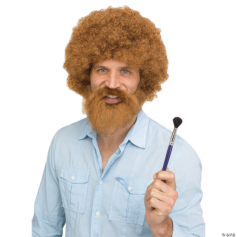 Adult's Brown Groovin' Guy Wig Image