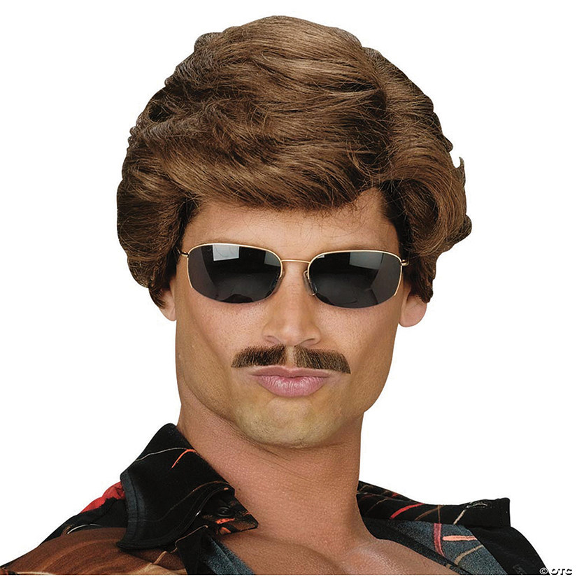 Adult's Brown Leading Man Wig Image