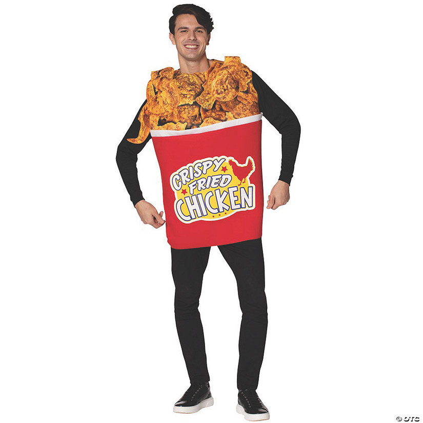 Adults Bucket of Fried Chicken Costume Image