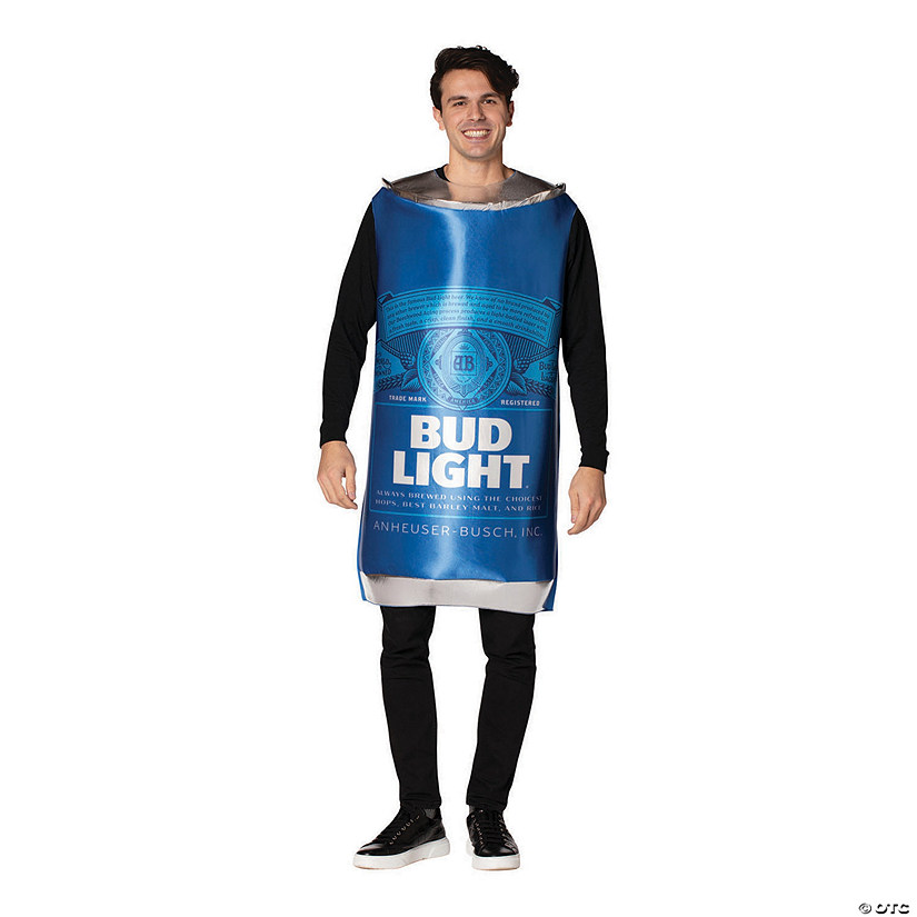 Adults Bud Light Can Costume Image