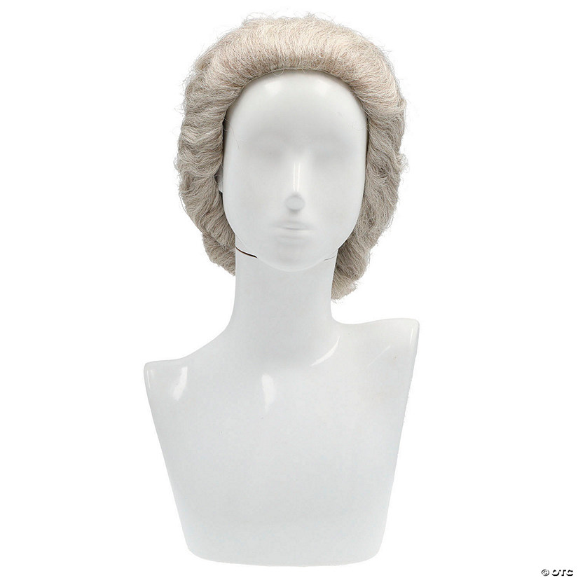 Adults Bun &amp; Braid Doubtfire Wig - Dark Brown Gray 56 Image