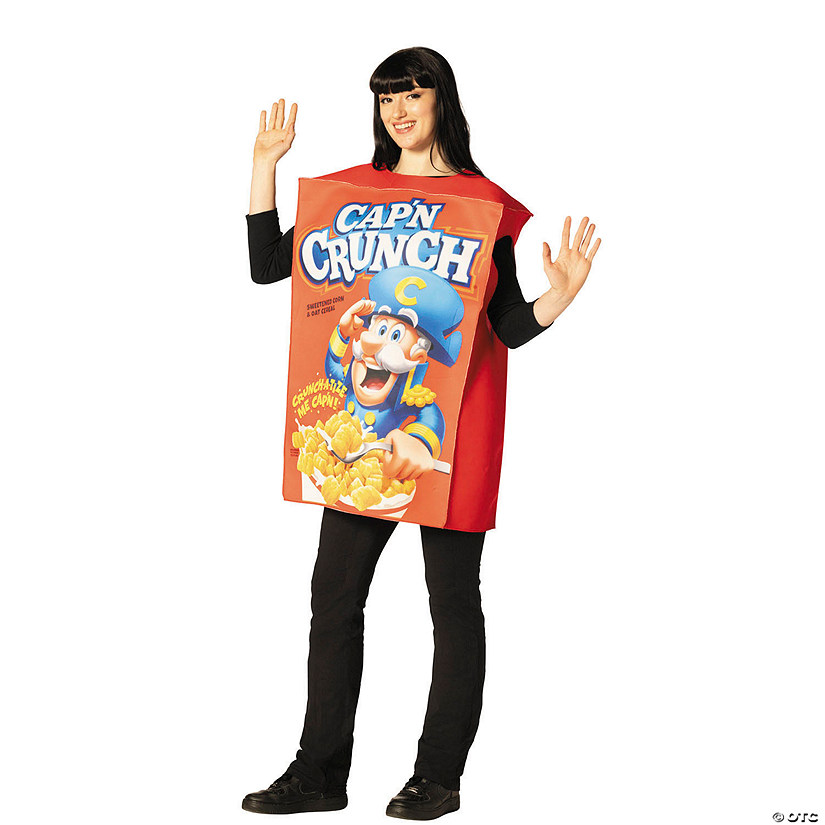 Adults Cap'n Crunch&amp;#8482; Cereal Box Tunic Costume - One Size Image