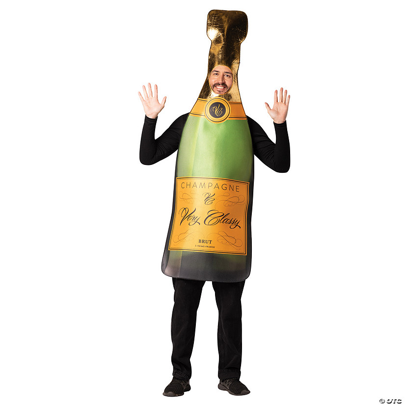 Adults Champagne Bottle Costume Image