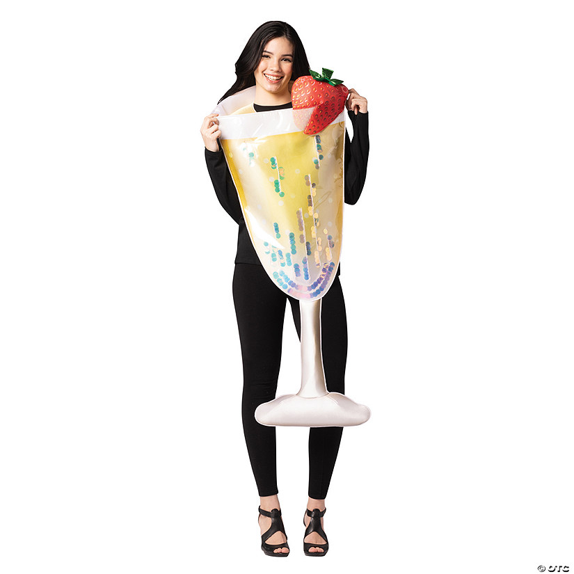 Adults Champagne Flute Glass Costume Image