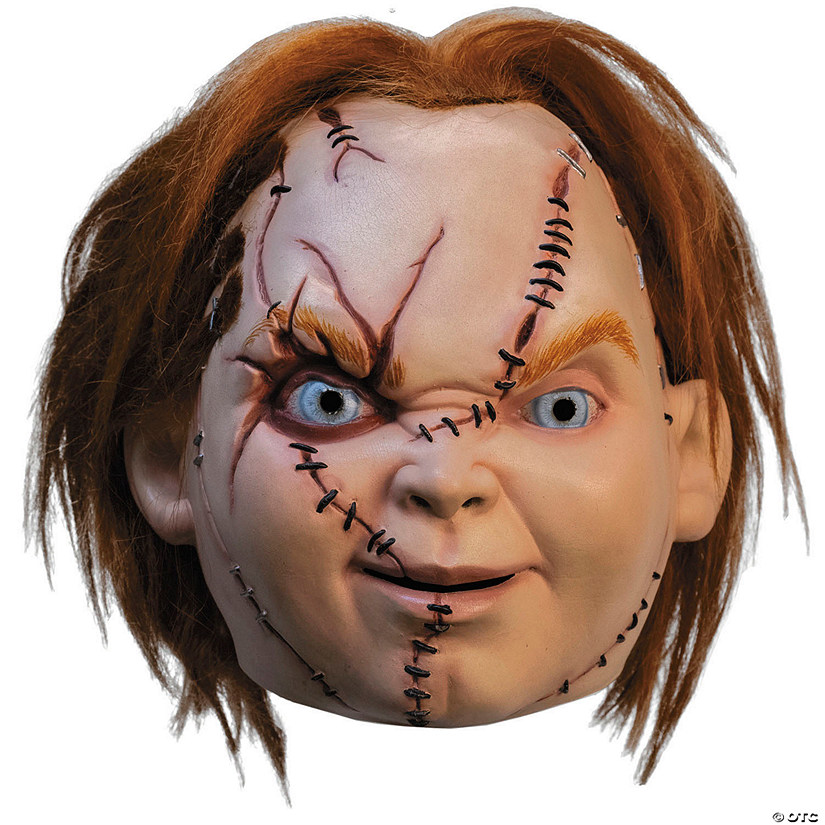 Adults Child&#8217;s Play: Curse of Chucky&#8482; Chucky with Scars Overhead Mask - One Size Image