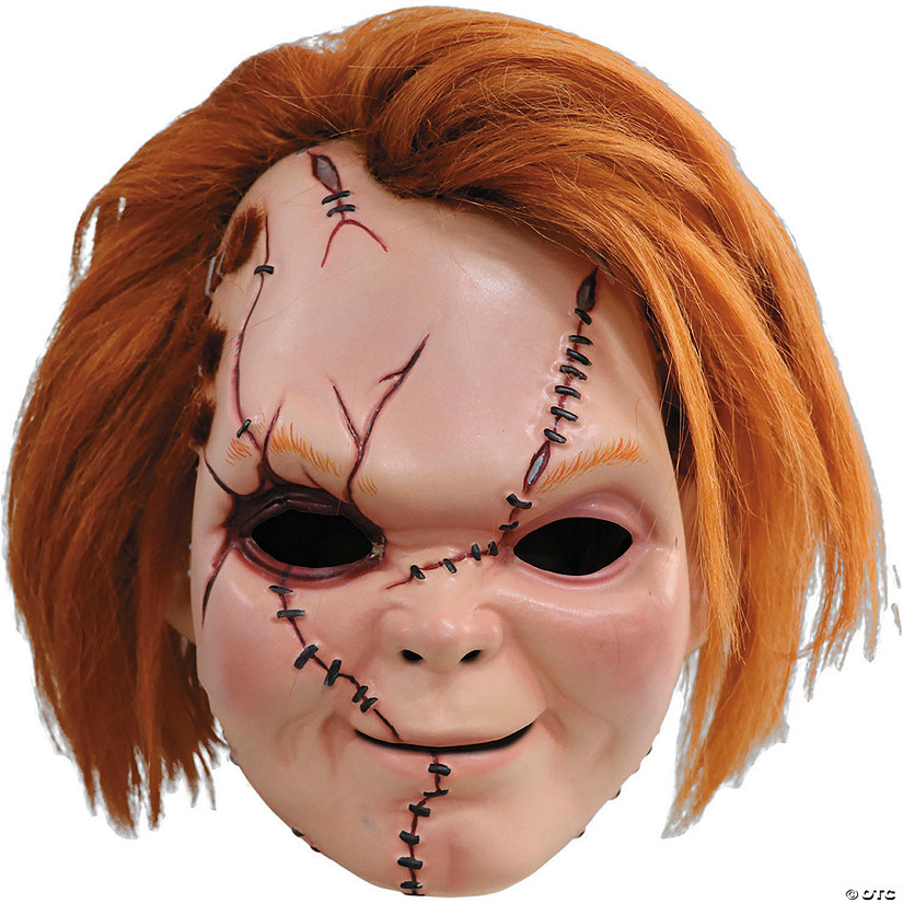 Adults Child&#8217;s Play: Curse Of Chucky&#8482; Scarred Chucky Plastic Mask - One Size Image