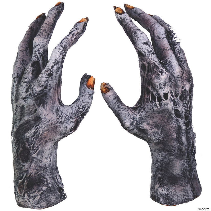 Adults Chiller Zombie Latex Gloves Costume Accessory Image