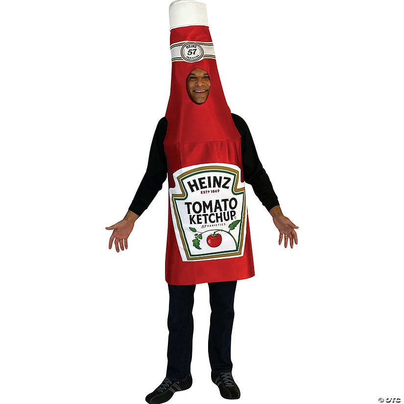 Adults Classic Heinz&#8482; Ketchup Bottle Costume Image