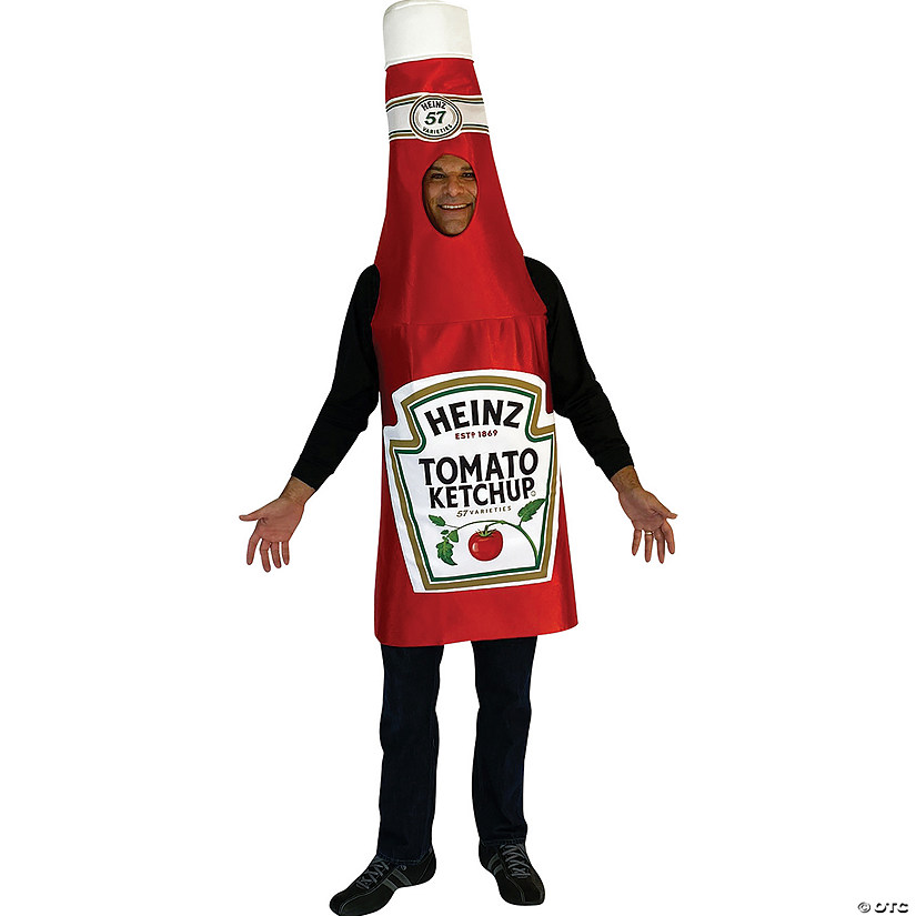 Adults Classic Heinz&amp;#8482; Ketchup Bottle Costume Image