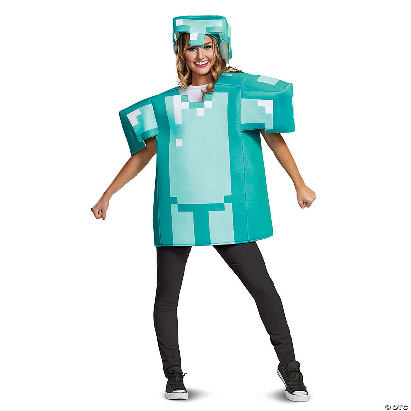 Adults Classic Minecraft&amp;#8482; Armor Costume - One Size 42-46 Image