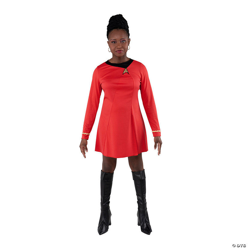 Adults Classic Star Trek&amp;#8482; Nyota Uhura Long Sleeve Dress Costume Image