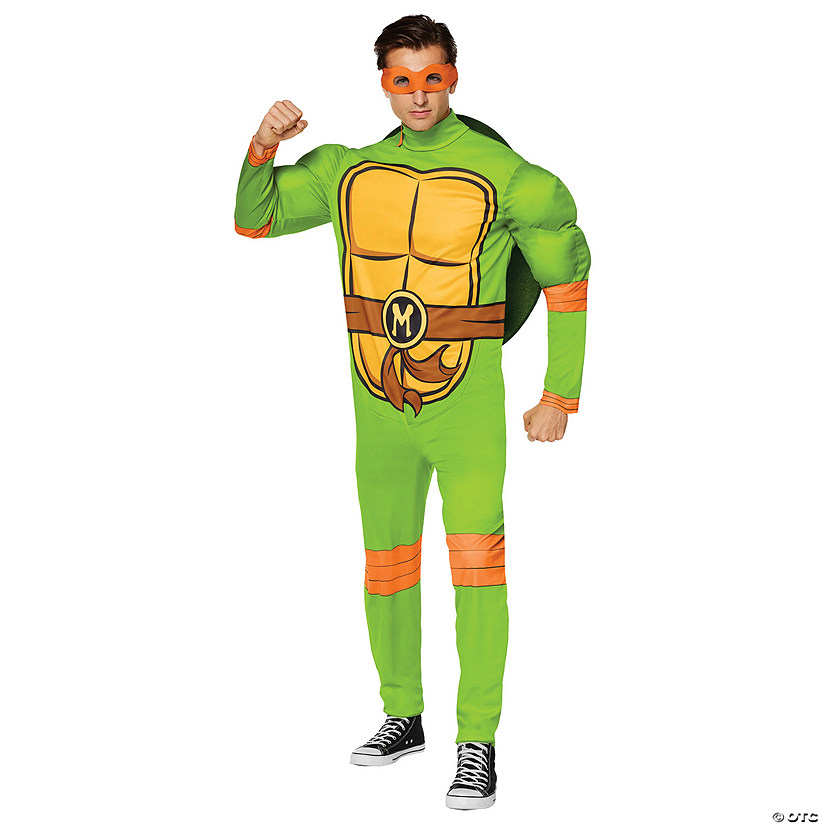 Adults Classic Teenage Mutant Ninja Turtles Michelango Costume Image