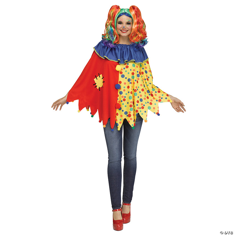 Adults Clown Poncho Image