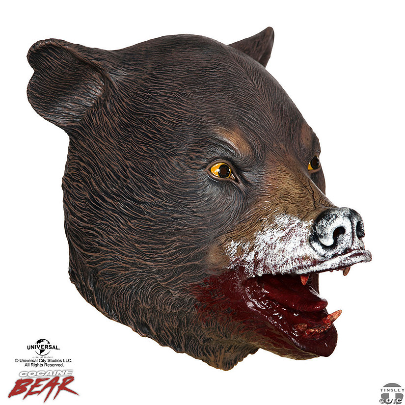 Adults Cocaine Bear&amp;#8482; Cocaine Bear Overhead Mask Image
