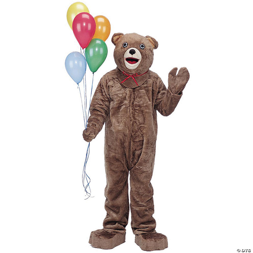 Adult's Complete Teddy Bear Mascot Costume Image