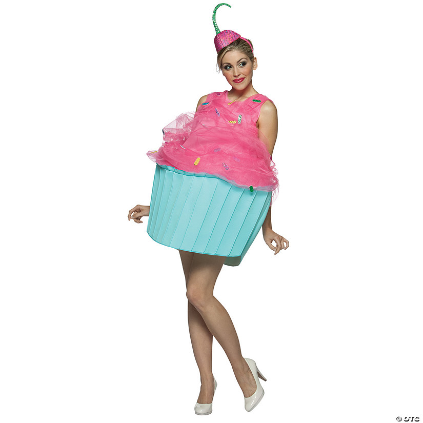 Adults Cupcake Costume - Size 4-10 Image