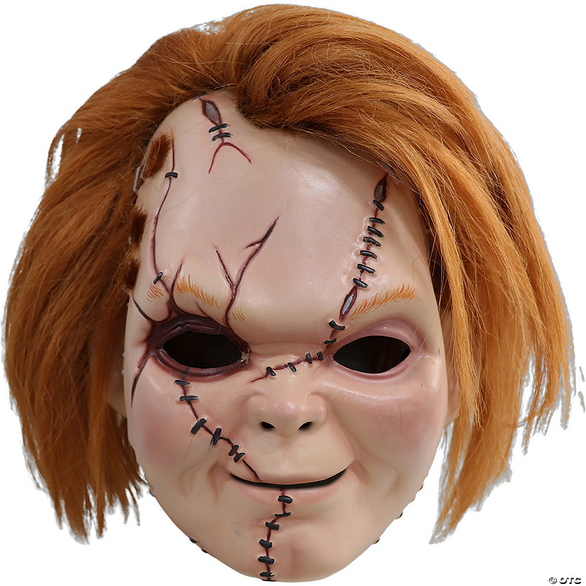Adults Curse Of Chucky&#8482; Scarred Chucky Plastic Halloween Mask Image