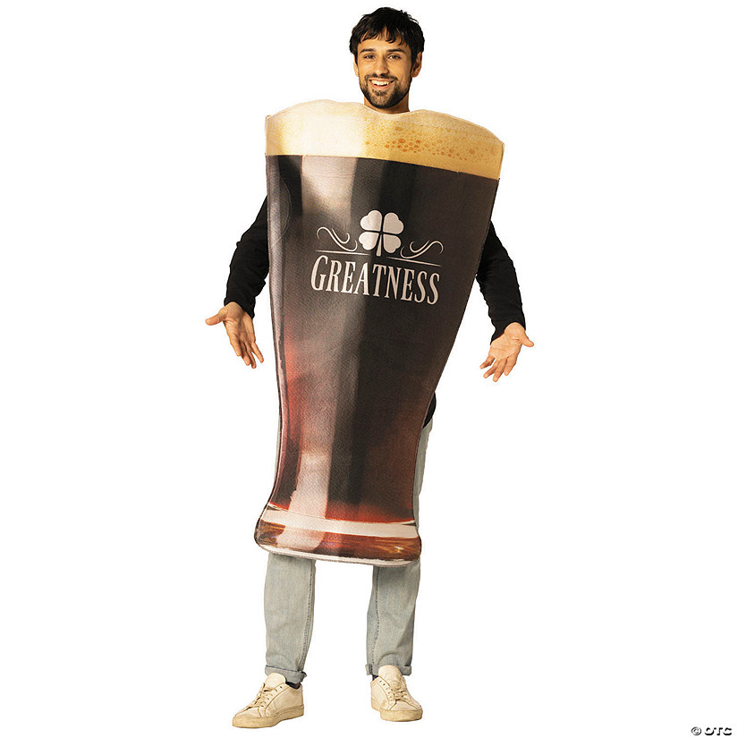 Adults Dark Beer Glass Tunic Costume - One Size Image